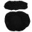Coussin de toilette noir en polyester (1 pièce) 1