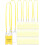 Gule dobbeltklips-snore, 36 stk., 100 stk. 1