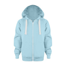Solid Color Zip-Up Hoodie for Boys & Girls, 4-5 Years, Warm Casual Outerwear – Compatible with Kids' Cool Weather Wear