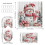 Set da bagno natalizio con design Babbo Natale, 4 pezzi 3