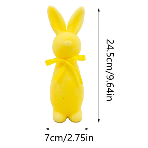 Osterhasenfigur mit Schleife, Heimdekoration 1