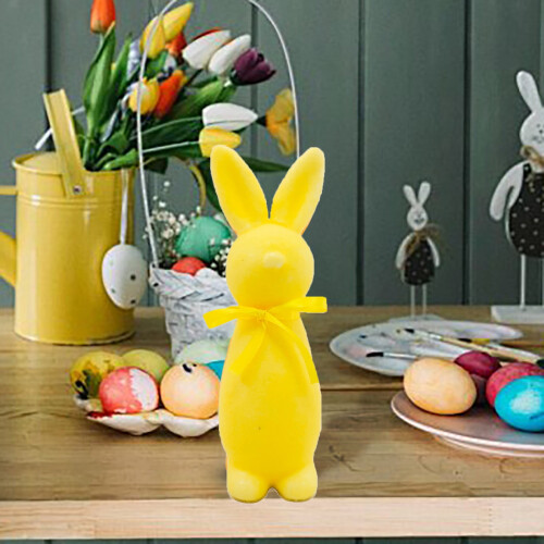 Osterhasenfigur mit Schleife, Heimdekoration 2