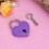 YIEMEEN Μεταλλική κλειδαριά ευχών Mini Heart Archaize Λουκέτα με κλειδί Κοσμηματοθήκη 8