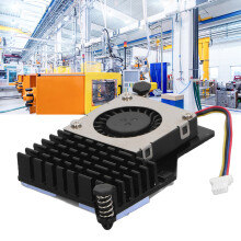Ventilatore PWM per Raspberry Pi 5 in alluminio pressofuso 4/8GB Pi 5 Nero