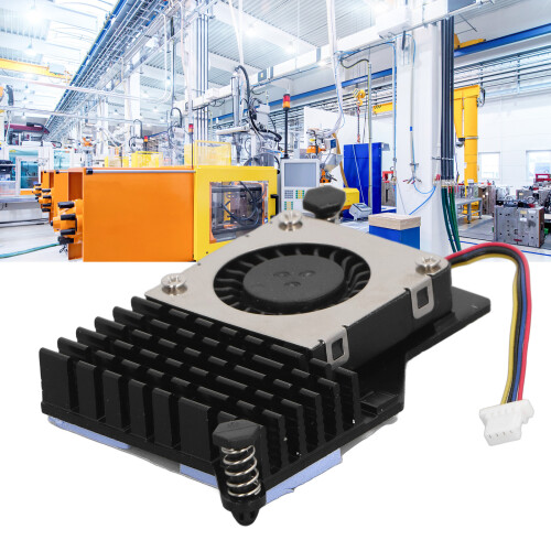 Ventilatore PWM per Raspberry Pi 5 in alluminio pressofuso 4/8GB Pi 5 Nero