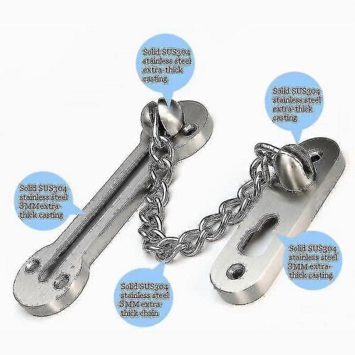 Stainless Steel Door Chain 304 Extra Thick 2