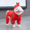 Dog Raincoat Warm Waterproof with Hood Reflective Strips 8