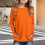 Girls' solid long-sleeve tee orange 4–14 years 2