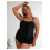 Leopard Print Tankini Set Women Plus Size Tummy Control 4