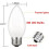 Λαμπτήρες LED B11 με πάγο 4W2700K Θερμό λευκό με δυνατότητα ρύθμισης φωτεινότητας E26 2