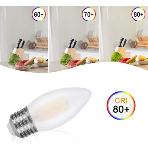 Λαμπτήρες LED B11 με πάγο 4W2700K Θερμό λευκό με δυνατότητα ρύθμισης φωτεινότητας E26 2