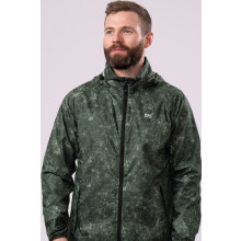 Mac in a Sac Unisex Origin Packable Waterproof Khaki Etch Jacket Size XXXL