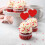 48 τεμάχια διακοσμητικά για cupcakes σε σχήμα καρδιάς - Κόκκινες ρομαντικές επιλογές 5