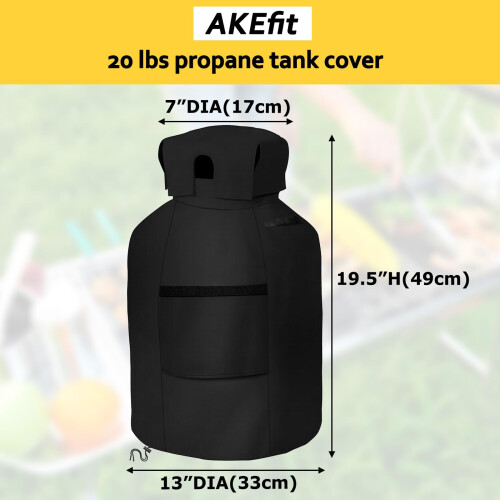 Κάλυμμα Δεξαμενής Προπανίου Μαύρο 13"x19,5" 20lb 1