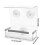 Bird feeder no-mess clear treat dispenser set 3