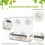Bird feeder no-mess clear treat dispenser set 4
