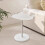 Bear-shaped nightstand with removable tray, white 2