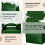 Caixas de presente verde-sálvia com formato de telhado de duas águas, 15,24 x 8,9 x 8,9 cm (6 x 3,5 x 3,5 polegadas), 24 unidades 4