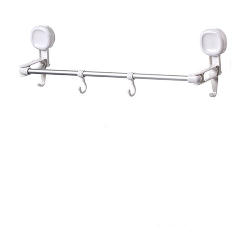 Shower Curtain Rod with Suction Cup Adjustable 1-Pack 1