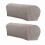 Conjunto de 2 capas elásticas para apoio de braço em spandex cor taupe 3