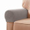Conjunto de 2 capas elásticas para apoio de braço em spandex cor taupe 5