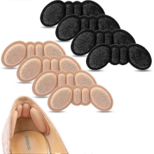 Anti-Slip Heel Grips Liner Cushions Inserts for Large Shoes - 4 Pairs to Prevent Rubbing and Blisters