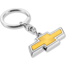 Porte-clés de voiture pour Chevrolet, en alliage de zinc durable, rotation à 360 et finition noire élégante