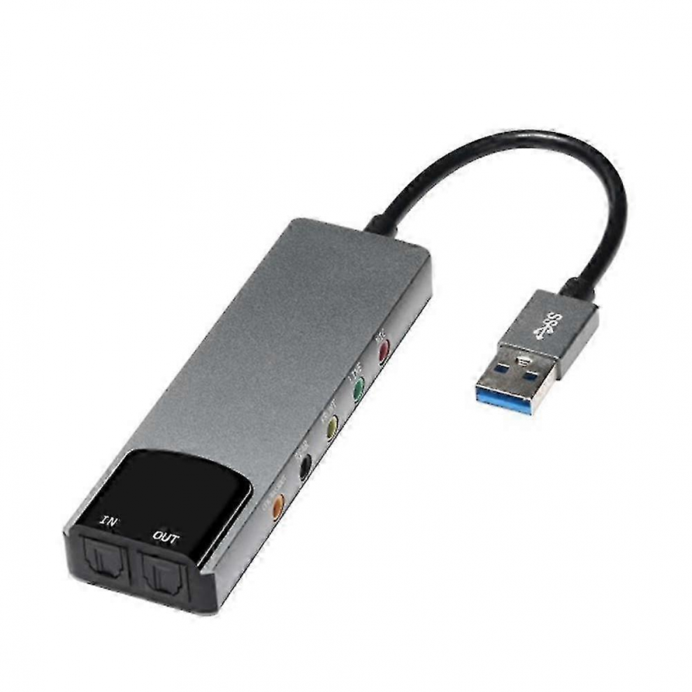 F Usb Sound Card 7.1 5.1 Channel External Audio Card Spdif Optical For Pc Compute 4867270159748