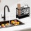 Kitchen Sink Organizer Rack Plastic Ventilated Tray 4