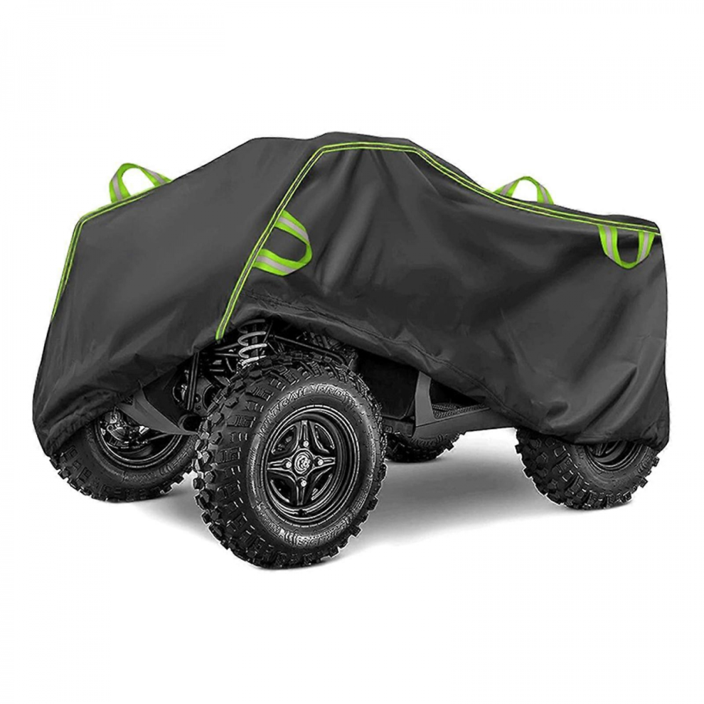 (Lï¼Heavy Duty Oxford Fabric Atv Cover With Reflective Strips For Motorbike Bike Outdoor Dust Snow Protection Rain Shielding L 4867270159946