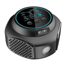 (Preto) 2025 Repelente Ultrassônico de Pragas com Sensor de Movimento para Gatos, Cães e Raposas