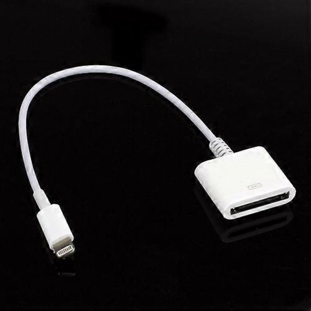 Apple Lightning To 30-Pin Adapter Cable For Iphone 5/Ipod Touch 5/Ipod Nano 7/Ipad Mini (22Cm) White 4011930243340