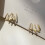14K Gold Plated Triple Huggie Illusion Stud Earrings 3