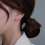 14K Gold Plated Triple Huggie Illusion Stud Earrings 4