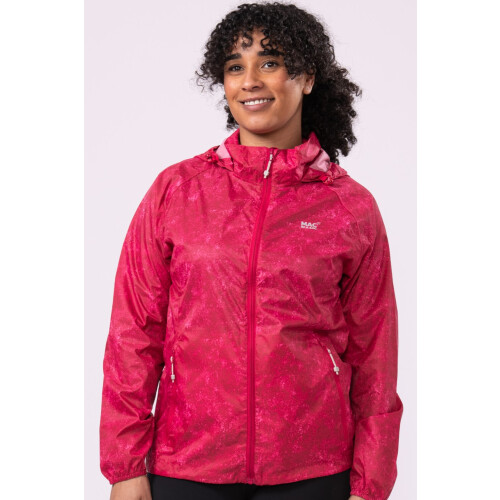 Mac in a Sac Unisex Origin Packable Waterproof Pink Etch Jacket Size XXS
