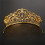 Gulllegering Strass Krone Tiara 13,5x6,5 cm 5
