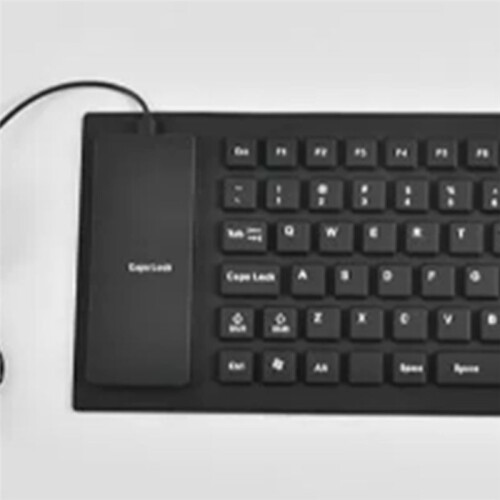 Silicone Mute Soft Keyboard 85-Key Computer Keyboard USB Wired Keyboard Portable Laptop Pc Folding Waterproof Keyboard 2