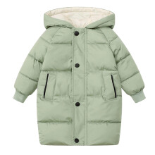 Girls Long Down Coat Winter Jacket Warm Insulated Puffer for Cold Weather Outdoor Activities Comfortable Wear,Z01 Green,11-12 Years