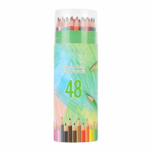 Children's Drawing Colored Pencil Set E Children's Painting Color Set 12/24/36/48 Color Canister Student Art Painting Color Water Soluble Color.