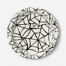 White Web Disposable Snack Plates 7" - 20ct