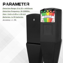 Tester Promieniowania Pola Elektromagnetycznego Wyłapuj Duchy Detektor Sprzętu Paranormalnego 5 LED Gauss EMF Meter B