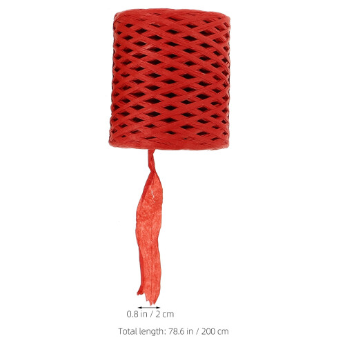 Raffiapapierband, 4 Rollen, verschiedene Farben 1