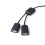 Cable divisor USB en Y macho a 2 hembras para carga y datos. 6
