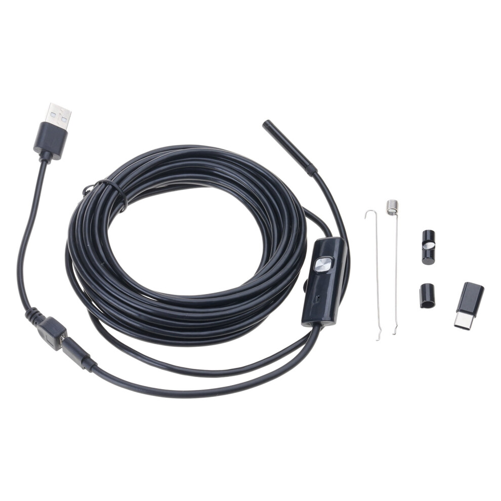 Industrial Endoscope Borescope Camera With Light Camera Handheld Waterproof Sewer Inspection Camera With 6 Led Lights 9555307594963