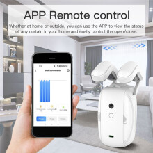 Tuya WIFI Ouvre-Rideau Automatique + TéLéCommande Romaine Rideaux Commutateur Robot TéLéCommande pour Alexa Home