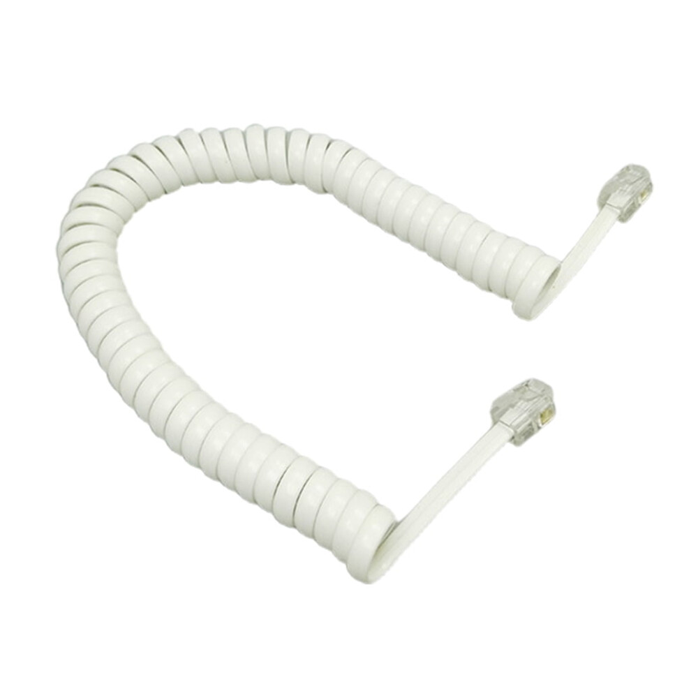 Telephone Phone Handset Cable Cord, Coiled 6 Feet Coiled Landline Phone Handset Cable Cord Rj9 4P4c 9555307597728