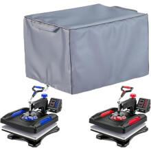 Heat Press Cover, 600D Oxford Fabric Waterproof Dustproof Fabric, Hot Press Cover for Protecting Hot Press, Size (17.7" x 22.4" x 16.5") - Gray