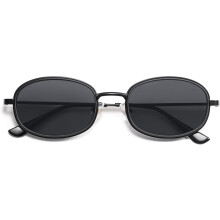 Occhiali da sole ovali retrò unisex con montatura grande, stile Y2K AP3681