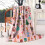 Pink Christmas Nutcracker Throw Blanket 60x80 inches 2