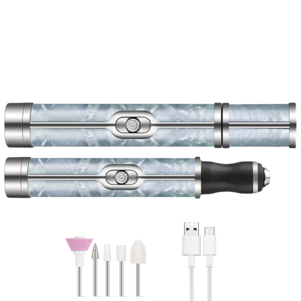 Professional Electric Nails Drill 15000RPM Rechargeable for Acrylics Gel Nails Manicure and Pedicure Polishing Device